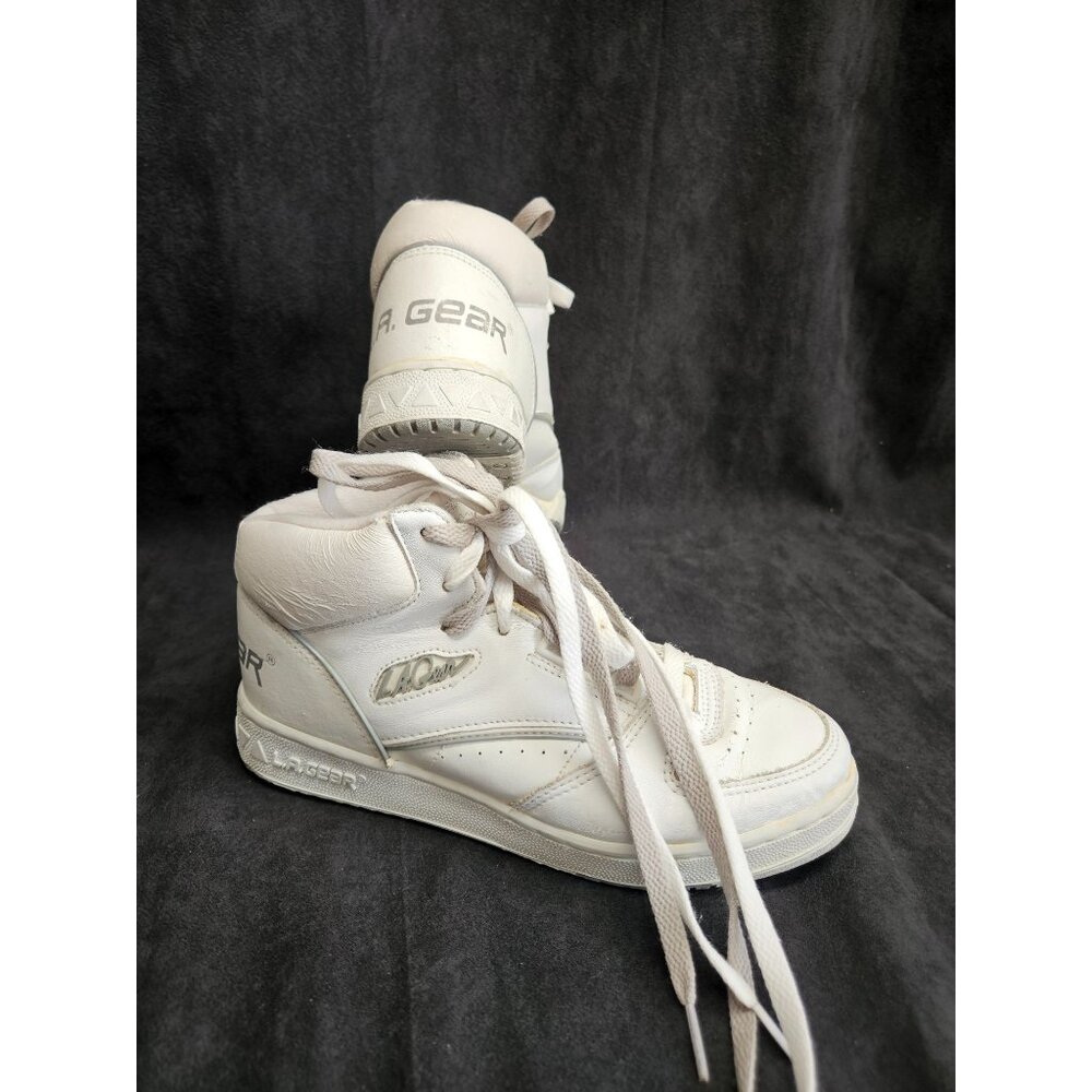 Vintage 1990's LA Gear White Hi-top OG Sneakers Women's Size US 8.5